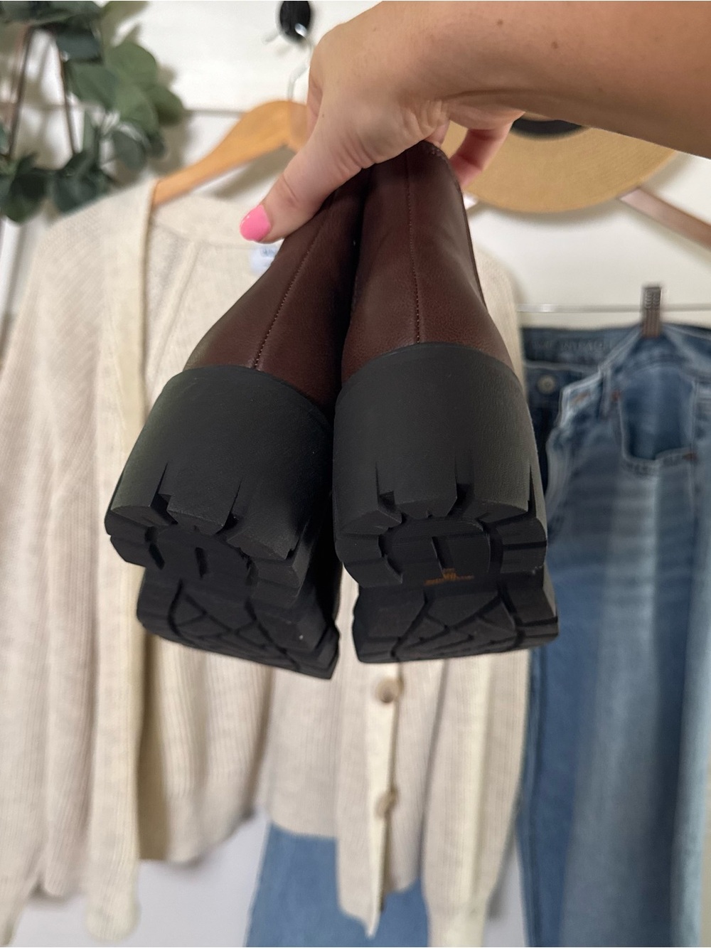 Chunky Chelsea Ankle Boots in Dark Brown - Picture 4 of 6